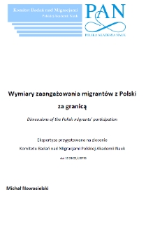 Wymiary zaangażowania migrantów z Polski za granicą