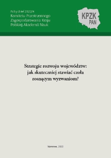 Strategie rozwoju województw: jak skuteczniej stawiać czoła rosnącym wyzwaniom?