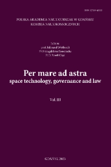 Per mare ad astra. Space technology, governance and law. Vol. III