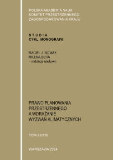 Prawo planowania przestrzennego a wdrażanie wyzwań klimatycznych